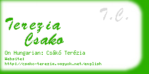 terezia csako business card