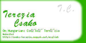 terezia csako business card